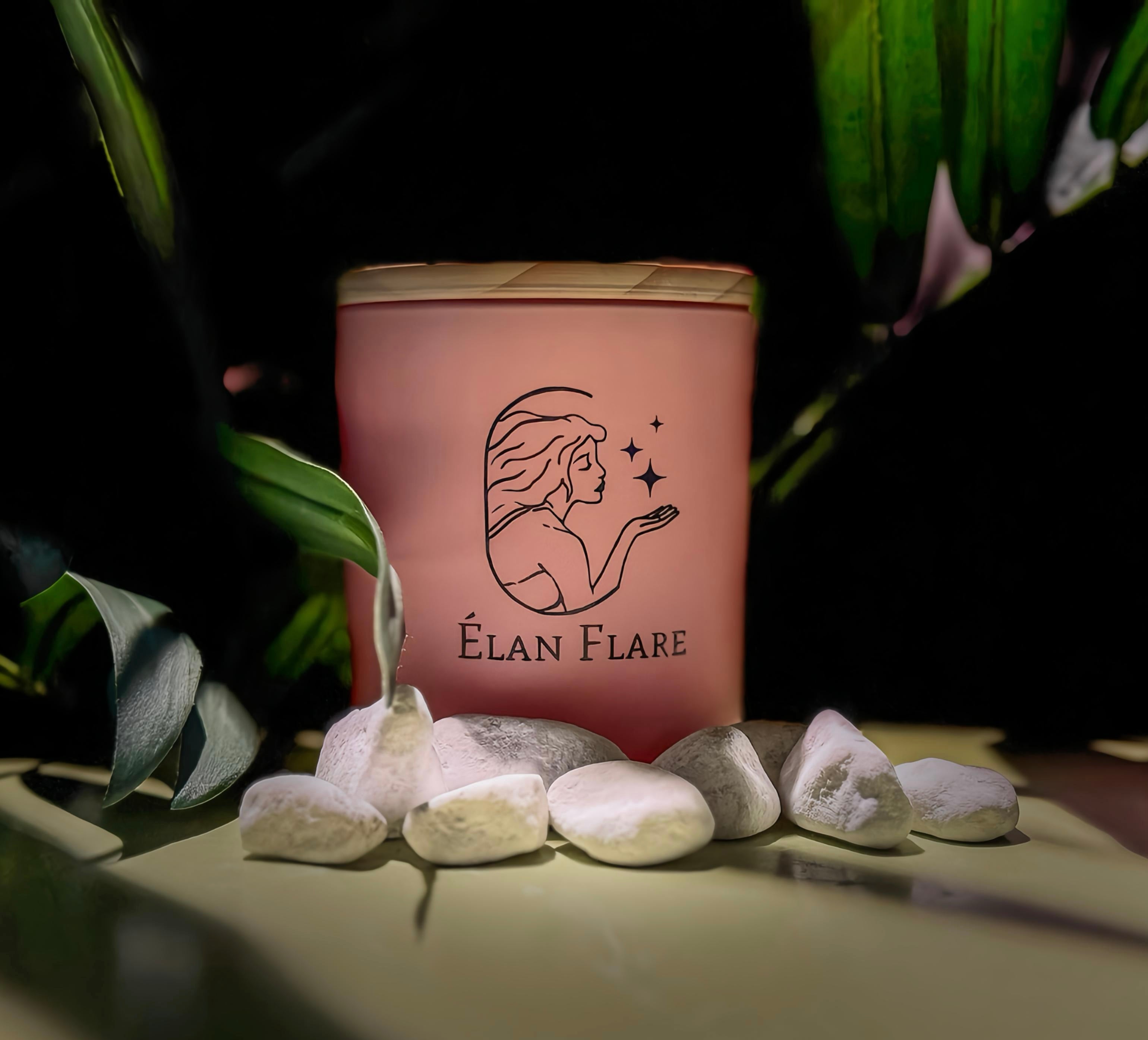 Élan Flare Premium Aromatic Candle – 300ml YELLOW jar